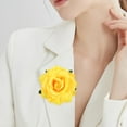 thumbnail image 2 of Yellow Rose Brooches Flower Hair Clips for Women | Brooches and Pins | Hair Accessories | Valentines Hair Clips, Wedding Hair Accessories for Women |Lapel Pin, 2 of 7