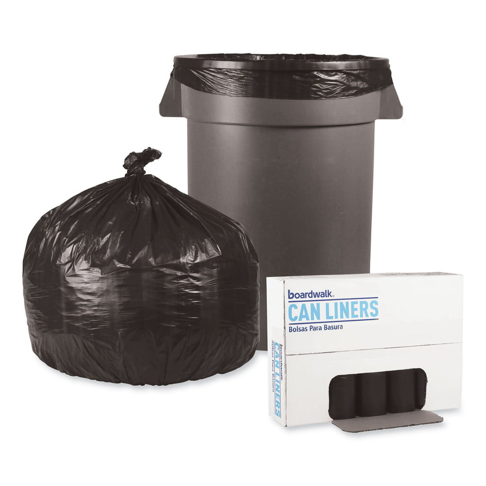 90 BAGS HEAVY TRASH LINERS KITCHEN 33" x 36" BLACK 33 GALLON 1.1 MIL/OFFICE 