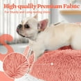 thumbnail image 3 of rabbitgoo Calming Dog Bed for Small Medium Dog, 30 inches Pet Bed Machine Washable, Non-Slip Round Fluffy Plush Faux Fur Large Cat Bed, Soft Donut Cuddler Cushion for Small Dog, Pink, 3 of 11