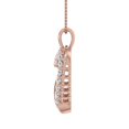 thumbnail image 2 of 1/2 Carat Diamond Heart Pendant Necklace in 10K Rose Gold (Silver Chain Included), 2 of 4
