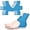 Blue, variant on Lsupdaol 8 Pcs Precut Kinesiology Tape for Ankle Cotton Breathable Elastic Athletic Tape Pain Relief Minimize Ankle Sprain Provides Support and Stability for Ligament and Muscle Marathon Use(Blue)