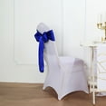 thumbnail image 6 of BalsaCircle 100 Royal Blue Satin Chair Sashes Bows Ties Wedding Decorations Party Chair Covers Banquet, 6 of 8