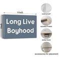 thumbnail image 5 of Long Live Boyhood Toddler Boy Play Room Decor for Kids Wall Art Print Canvas Painting Home Boys Girls Bedroom Baby Nursery Gifts Framed 12 * 18 inch, 5 of 5
