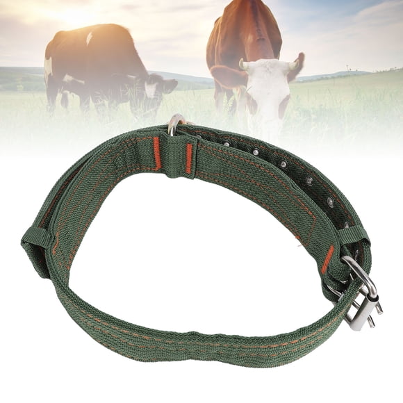 Collier de Vache, Collier de Veau en Nylon Épais et Robuste, Sangle de Cou pour Bétail, Collier de Traction pour Cheval Chien Vache