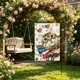 thumbnail image 5 of Independence Day Linen Double-sided Garden Flag For Courtyard Decoration, 5 of 7
