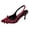 Wine, variant on Blue Women'S High Heels Pointed Toe Backless Heels Mules Stiletto Heels Dress Shoes Plus Size Comfortable Pu Leather For Party Office Spring Summer 8Cm/3.15In Heel