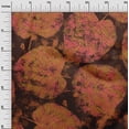 thumbnail image 3 of oneOone Polyester Spandex Brown Fabric Abstract Leaf Texture Quilting Supplies Print Sewing Fabric By The Yard 56 Inch Wide, 3 of 4