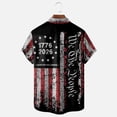 thumbnail image 4 of 250 Anniversary USA Shirts for Men Casual Fashion Short Sleeve Button Down Shirts Printed Regular Fit Beach Shirt Summer Tee Tops L, 4 of 4