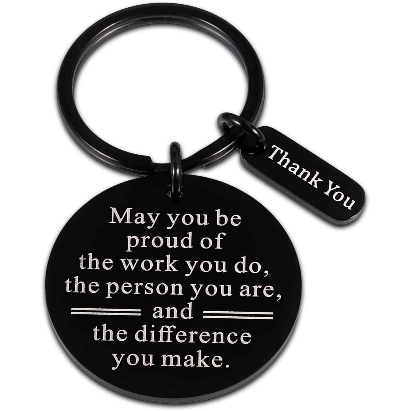 Stainless Steel Key Ring:  A Thoughtful Friendship Gift for Colleagues, Expressing Gratitude and Appreciation