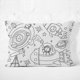 thumbnail image 1 of Funda de almohada para colorear para niños, almohada larga con grafiti para niños, actividad entre padres e hijos, almohada pintada a mano, 1 of 5
