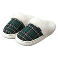 thumbnail image 3 of Gubotare Pantoufles d'Extérieur pour Femmes Pantoufles Confortables pour Femmes Mousse à Mémoire de Forme - Doublure en Peluche Douce Antidérapantes Intérieur Extérieur Chaussures à Bout Ouvert Cadeau Tendance Taille 8.5 (Vert Foncé,8.5), 3 of 9