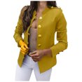 thumbnail image 2 of Babysbule Winter Coats for Women Women's Color Long-Sleeved Slim-Breasted Small Suit Short Coat Tops, 2 of 5