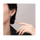 thumbnail image 4 of Aretes Plata Pura Xtellar Con Moissanita Diseño Minimalista 13mm, 4 of 4