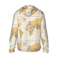 thumbnail image 3 of Gaeub Vintage World Map1 Men's and Women's UPF 50+ Long-Sleeved Sun Protection Clothing, Fishing Shirt Long Sleeve Zip - XX-Large, 3 of 9