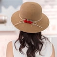 thumbnail image 5 of 56-58 cm circunferencia del sombrero sombrero de paja femenino lindo fresa sombrero de ala grande para el sol sombrero de verano protector solar sombrero de pescador, 5 of 5