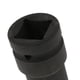 thumbnail image 4 of Vaso de impacto métrico de resistencia de 23 mm con de 1 pulgada, 6 puntas, negro Macarena Zócalo de impacto profundo de 6 puntos, 4 of 7