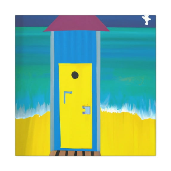 Sea-Side Shack Ablaze - Canvas