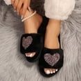 thumbnail image 5 of uublik Women's House Fuzzy Slippers Memory Foam Open-Toe Slippers Soft Fleece Indoor Shoes Indoor/Outdoor Slippers, Pink, 5 of 7
