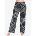thumbnail image 3 of Rosegal Women's Plus Size Hanky Paisley Printed Pull On Wide Leg Pants, 3 of 5