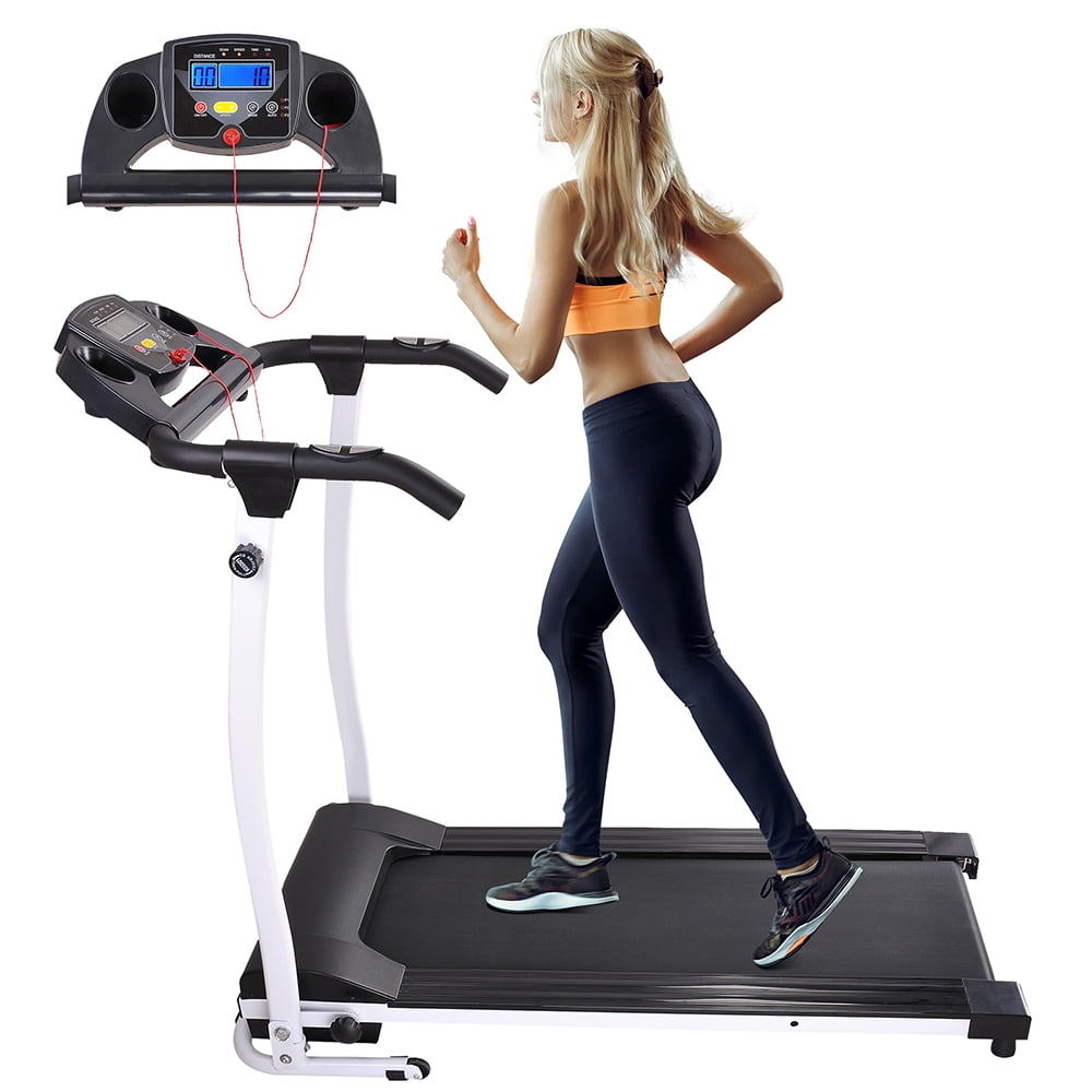 1100W Folding Electric Treadmill Portable Motorized Running Health Machine Gym 