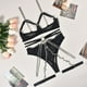thumbnail image 3 of Gibobby Conjunto de lencería Body de Camisola Sexy con Cordones y Espalda Abierta con Panel de Malla para Mujer Lencería Sexy de San Valentín Body Encaje(Negro, CH), 3 of 5