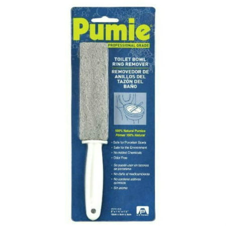 Pumie Toilet Bowl Ring Remover #TBR-6, 100% natural pumice By US (Best Toilet Ring Cleaner)