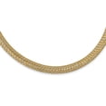 thumbnail image 1 of Leslie's Real 14kt Two-tone Polished Mesh Stretch Necklace; 18 inch; for Adults and Teens; for Women and Men, 1 of 4