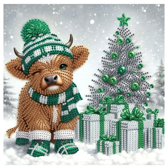 Diamond Art Painting Set, Goat Keeping Christmas Gifts DIY 5D Diamond Art Adult Set Mosaic Crafts for Home, Office Wall Decoration, Christmas Gifts