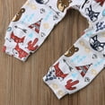 thumbnail image 6 of Toddler Newborn Baby Boy Girl Happy Camper Short Sleeve T-Shirt Top+Animal Printed Pant 2Pcs Outfit Set, 6 of 6