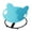 bleu, variante sur Siruishop Chaise Pivotante pour Enfants Jouet Apaisant Siège Rotatif à Charge pour Garçons Filles Enfants Rouge