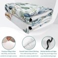 thumbnail image 4 of King Quilt Set 96''x106'', Blue Coastal Lightweight Bedspread Coverlet Set with 2 Pillow Shams, Eucalyptus Leaves Summer Beach Starfish Breathable All Season Quilt Bedding for Bedroom/Guest Room, 4 of 9