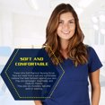 thumbnail image 4 of Super Soft Medical Scrub Top Premium Womans Junior Fit 3 Pocket Mock Wrap Top 8115, 4 of 7