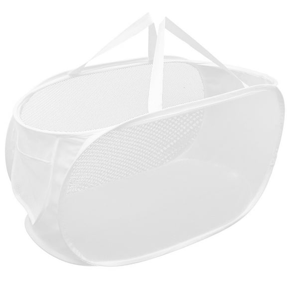 LOVEVER Folding Laundry Basket Laundry Bags Clothes Hamper Laundry Hamper Mesh Kids Toy Storage Basket Net Laundry Bag Child