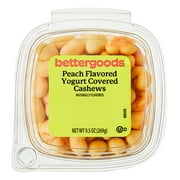bettergoods Peach Flavored Yogurt Covered Cashews, 9.5 oz