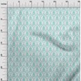 thumbnail image 3 of oneOone Cotton Cambric Turquoise Blue Fabric Block Craft Projects Decor Fabric Printed By The Yard 42 Inch Wide-KT, 3 of 6