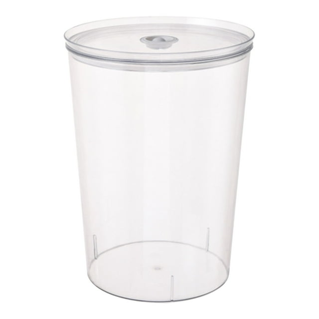 Yhmxh Organisateurs de Garde-Robe et Rangement Seau Scellé Épicerie Collations Seau d'Exposition Alimentaire Transparent Étanche à l'Humidité Seau à Spaghetti pour la Maison Seau à Farine Créatif Seau de Rangement Seau de Rangement en Plastique