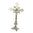 thumbnail image 3 of Crucifijo de piezaza con base Católico Jesús Cruz Apóstoles Cruz Chimenea Decoración Arte de Cruces de oración, 3 of 7