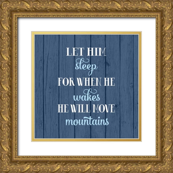 Robinson, Tamara 26x26 Gold Ornate Wood Framed with Double Matting Museum Art Print Titled - Let Him Sleep