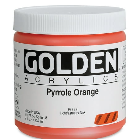 UPC: 0738797127654 | Golden Heavy Body Artist Acrylic – Pyrrole Orange  8 oz