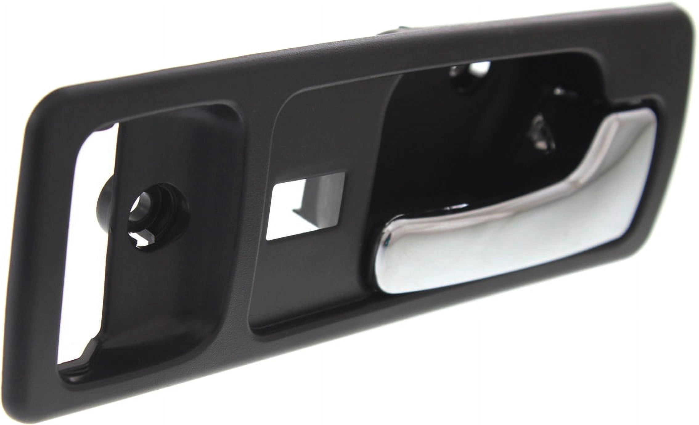 Interior Door Handle Compatible with 1990-1993 Honda Accord Front, Right Passenger Black bezel with chrome lever