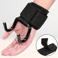 thumbnail image 4 of 2PC Fitness Power Hook Pull-Ups & Hard Pull Training Anti-Fall Helper Injury-Free Palm Support Training Equipment, 4 of 8