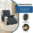thumbnail image 3 of Lavish Cover 100% Waterproof Recliner Chair Cover, 1 Piece Non-Slip Recliner Chair Slipcovers, Washable Furniture Protector with Pockets & Elastic Straps for Kids Pets, 23 inch, Dark Gray, 3 of 8
