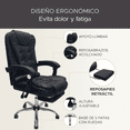 thumbnail image 2 of Silla Ejecutiva De Oficina Ergonómica X-PROSS Silla de oficina reclinable XP-SOEJBK-B, 2 of 7