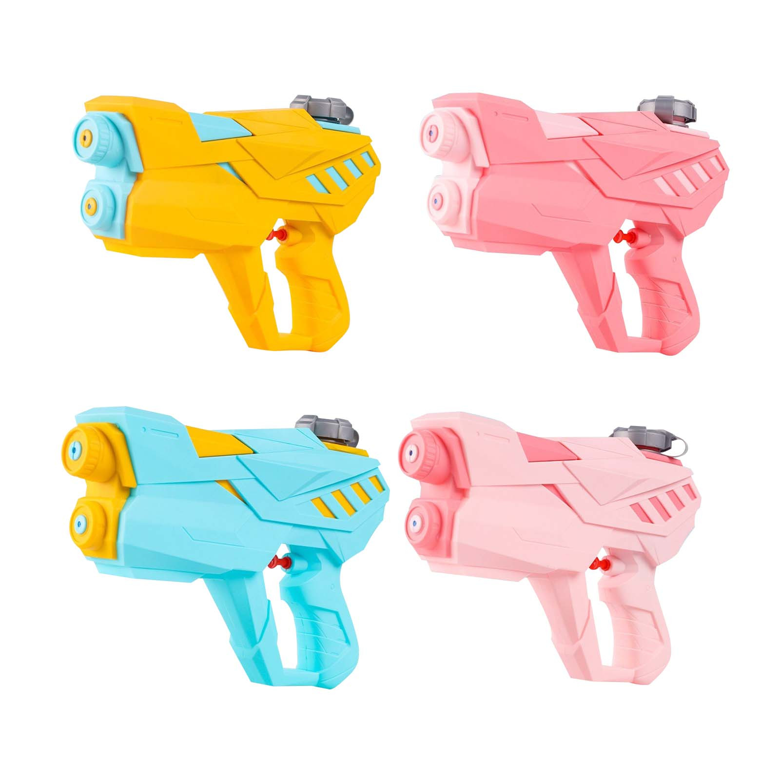 Fufafayo 4Pcs Super Water SoakerToy500ml High Capacity Long Range, Summer Outdoor Water Machine forKidsAdults, Pool Beach Garden Water PlayToy