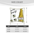 thumbnail image 4 of KLL Gnome Sweet Honey Decorative Throw Pillow Covers Velvet Soft for Couch Sofa Bedroom Living Room Outdoor - 18"x18", 4 of 8