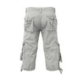 thumbnail image 4 of Bcfgryg Men's Spring And Summer Leisure Sports Solid Color Multi Pocket Trouser Leg Hanging Rope Tool Seven Minute Shorts Lightweight Men’s Work Pants Summer, 4 of 4