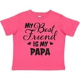 thumbnail image 3 of Inktastic My Best Friend is My Papa with Hearts Boys or Girls Toddler T-Shirt, 3 of 5