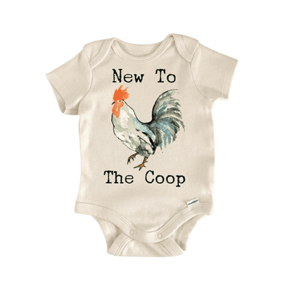 Farm Barn Chicken Rooster Newborn Baby Bodysuit