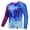 Blue, variant on Mens UV Shirts Long Sleeve Lightweight Sun Protection UPF 50 Breathable Quick Dry Blue L