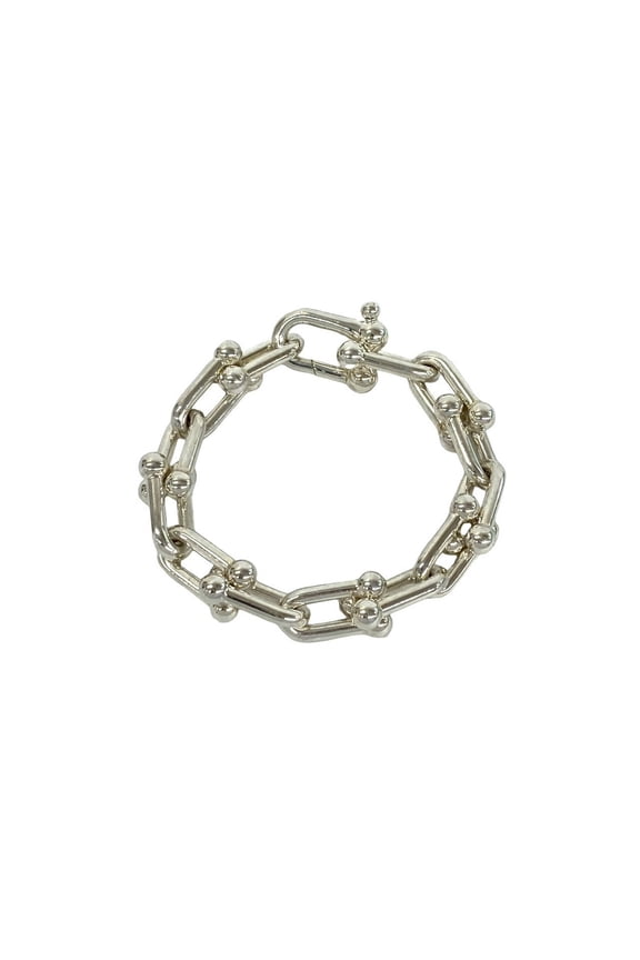Pre-Owned TIFFANY&Co. Tiffany HardWear Large Link Bracelet, Sterling Silver 925 Chain Bangle...